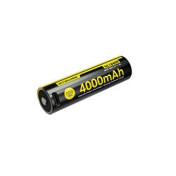 Batterie Li-ion Nitecore NL1840R 4000mAh 18650 Rechargeable - USB-C Int&eacute;gr&eacute;