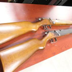 LOT DE 2 CARABINES  9MM FLOBERT  et 14MM  MANU ARM MISE A PRIX 1 EUROS  SANS PRIX DE RESERVE