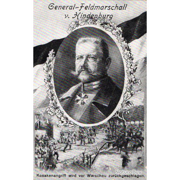 Carte postale du G�n�ral-Feldmarschall v. Hindenburg -N�8409