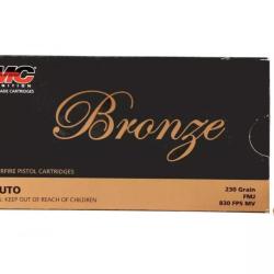 Vente Group&eacute;e ! Pack 500 munitions PMC Cal. 45 ACP 230gr FMJ