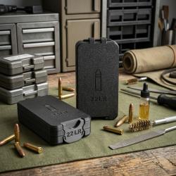 Bo&icirc;te de stockage de munitions .22 LR - 120 cartouches - empilable