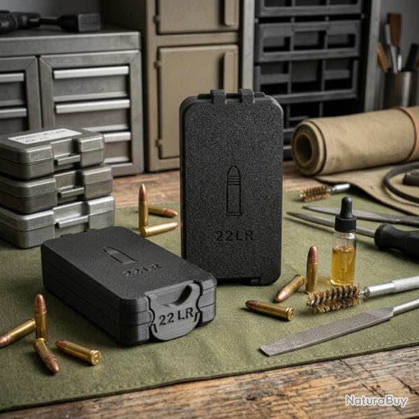 Bo�te de stockage de munitions .22 LR - 120 cartouches - empilable