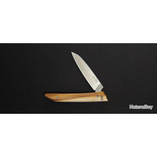 Le Klic JP Hontanx Manche Pistachier - Couteau Pliant 12C27N avec Verrouillage Bouton Poussoir - R�f