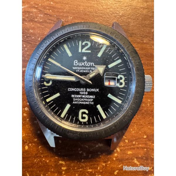 Montre type Skindiver de la marque Buxton(Besan�on)