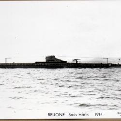Carte postale sous-marin Bellone 1914 -N&deg;8413