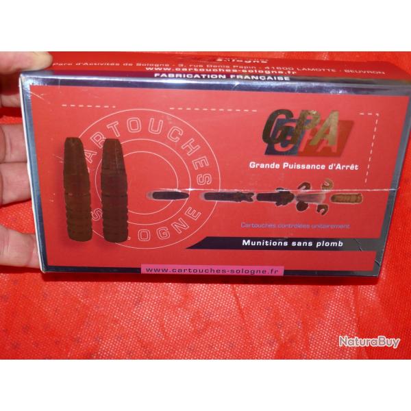 Cartouches 300 Win Mag SOLOGNE GPA 11.7G/180GR en boite de 20