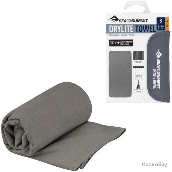 Serviette microfibre Sea to Summit Drylite Towel S 40x80 gris fonc�