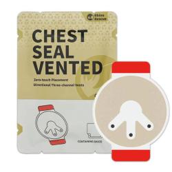 PANSEMENT THORACIQUE CHEST SEAL 3 VOIES + 1 OCCLUSIF