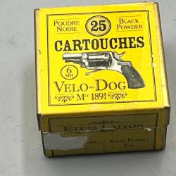 Bo&icirc;te M&eacute;tallique de 25 Munitions 6mm Velo-Dog - Mod&egrave;le 1891