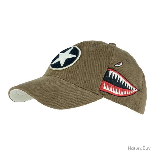 Casquette baseball P-40 Curtiss - Coton 100%, style pilot vintage
