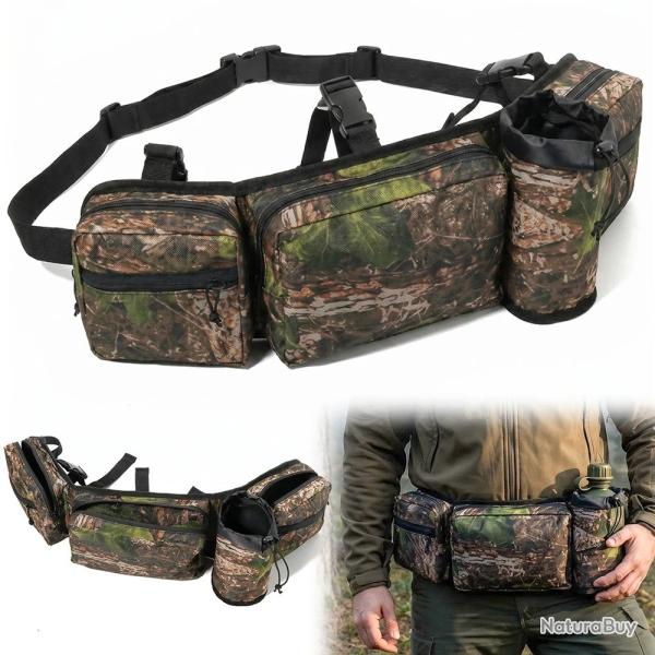 Sac Banane chasse Camouflage Multi-Poches Ceinture Terrain Treestand  Plein Air Randonn�e Vert