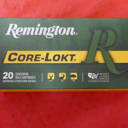 Cartouches Remington 7-08 Rem 140gr Core-lokt PSP
