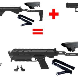GLOCK 17 Gen5 FS 9x19 Neuf avec Conversion MX1 GLOCK  Noir avec accessoires.