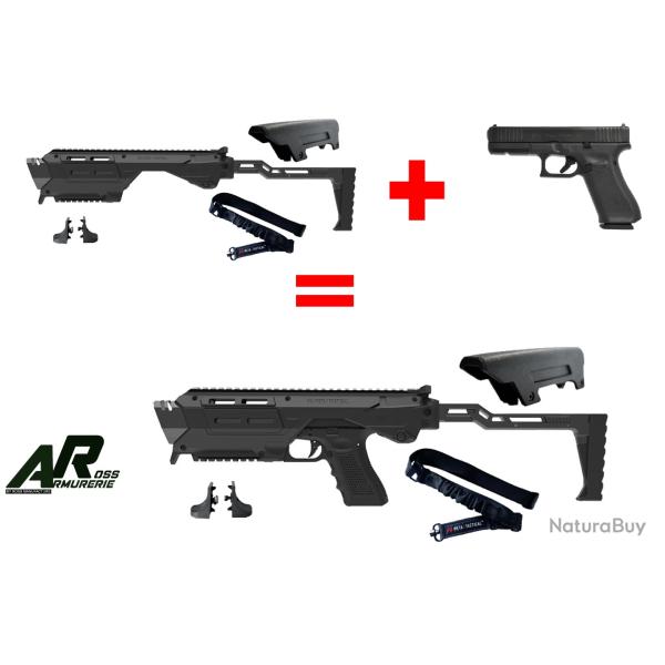 GLOCK 17 Gen5 FS 9x19 Neuf avec Conversion MX1 GLOCK  Noir avec accessoires.
