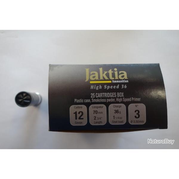 LOT DE 200 CARTOUCHES  FOB JAKTIA ACIER CAL 12X70 HIGHT SPEED 32GR BJ N�6