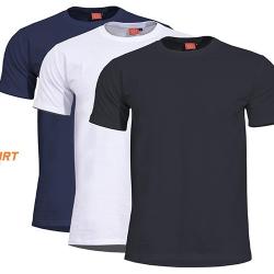 Lot de 3 T-shirts unis Orpheus Pentagon Tactical Coloris Bleu nuit, Blanc, Noir