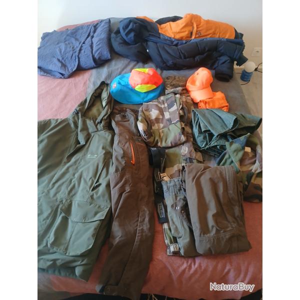 Lot v�tements chasse