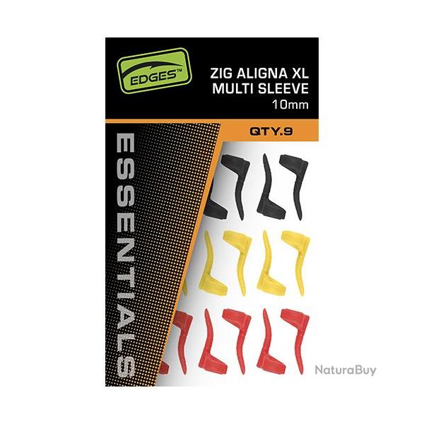 Adaptateur Fox Edges Zig Aligna XL Jaune. Rouge. Noir (par 9)