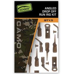 Kit Montage Fox Edges Camo Angled Drop Off Run Rig (par 5)