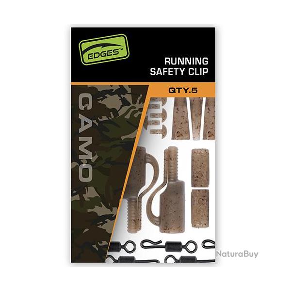 Kit Montage Fox Edges Camo Running Safety Clip (par 5)