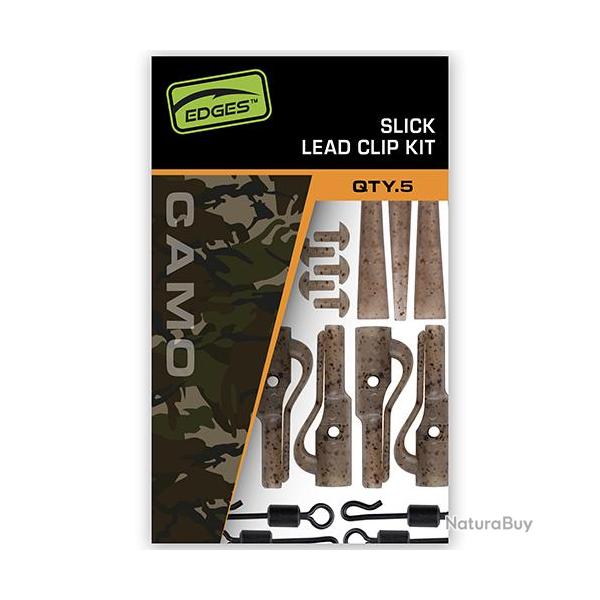 Kit Montage Fox Edges Camo Slik Lead Clip (par 5)