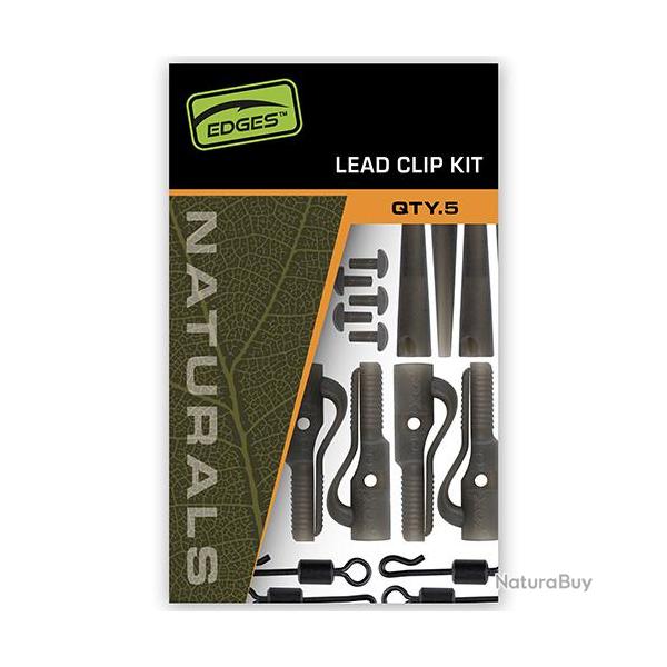 Kit Montage Fox Edges Naturals Lead Clip (par 5)