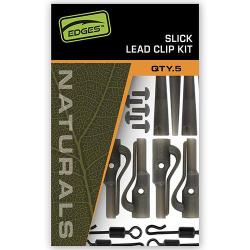 Kit Montage Fox Edges Naturals Slik Lead Clip (par 5)