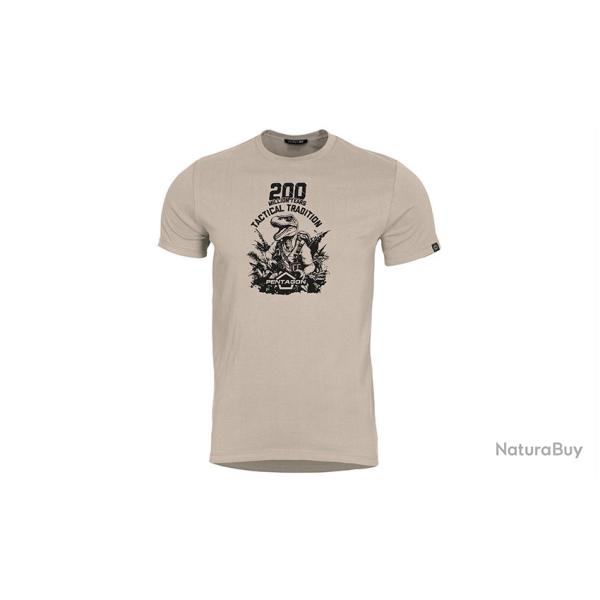 T-shirt T-Rex Pentagon Tactical Coloris Khaki