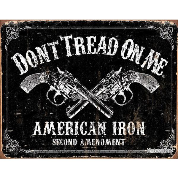 Affiche m�tallique en relief 30 x 40 cm Dont Tread on Me