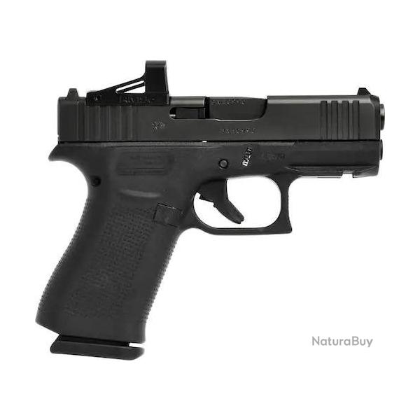 Pack Pistolet Glock 43 X Mos avec Point Rouge Shield Sight RMSc - Cal. 9x19 - Noir