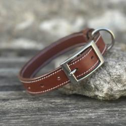 Collier &Eacute;volutif chiot - chien adulte - cuir
