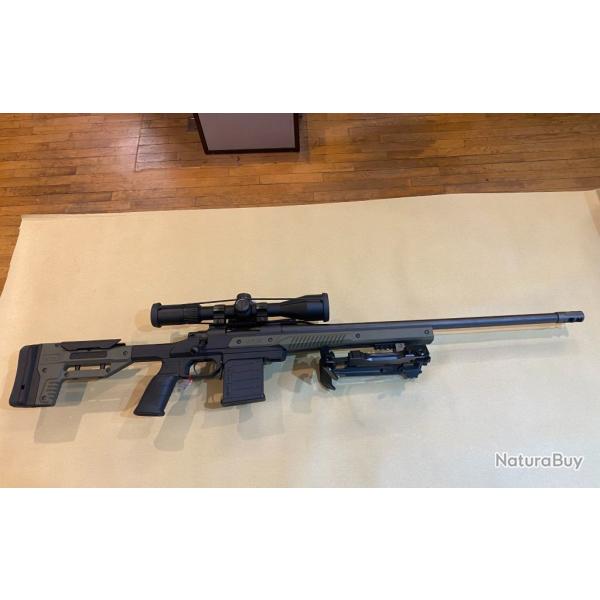 CARABINE A VERROU HOWA ORYX 308 W + LUNETTE + BIPED +VALISE