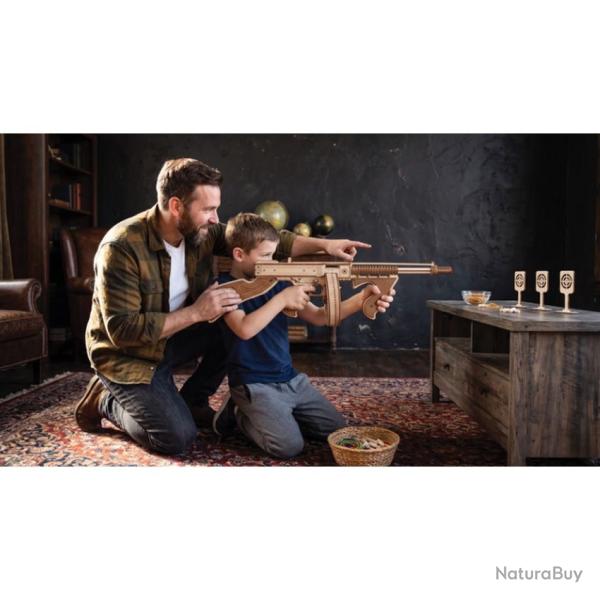 Kit en bois pour monter un Tommy Gun Thompson