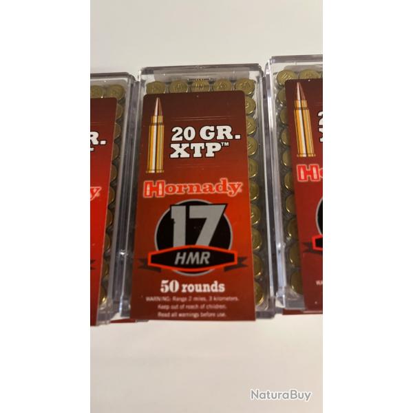 8 bo�tes de cartouches 17HMR Hornady 20gr XTP
