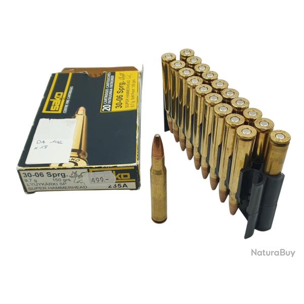 DESTO AMMO - BOITE DE 20 MUNITIONS SAKO SUPER HAMMERHEAD 150Grs