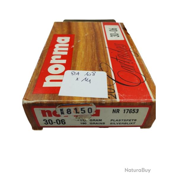 DESTO AMMO - BOITE DE 14 CARTOUCHES NORMA 30-06 SILVERBLIXT PPDC 180Grs
