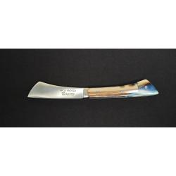 ARCA Andreas Couteau Pliant - Manche Ivoire de Mammouth + r&eacute;sine - Lame Sandvik 12C27 - R&eacute;f. AAIVMRE