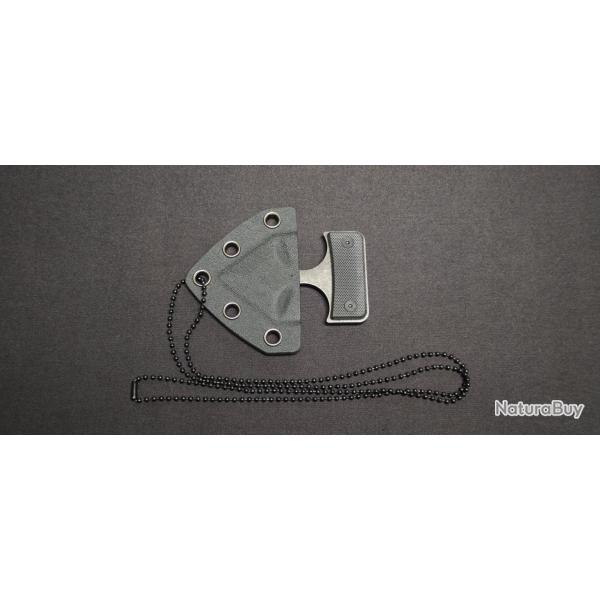 Push Dagger CobraTec Defender CBTDD2 - Dague Push Dagger - Manche G10 - �tui Kydex