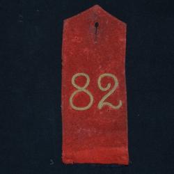 PATTE D'EPAULE ALLEMANDE IR 82 -GERMAN SHOULDER BOARDS  IR 82 (INFANTRY REGIMENT) 1&deg;WW