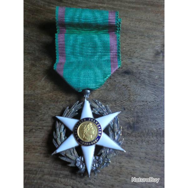 m�daille chevalier m�rite agricole  argent  1883