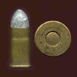 9.4 mm pour revolver hollandais Mle 1874 - balle plomb - &eacute;tui laiton bouteill&eacute; de 21 mm de long