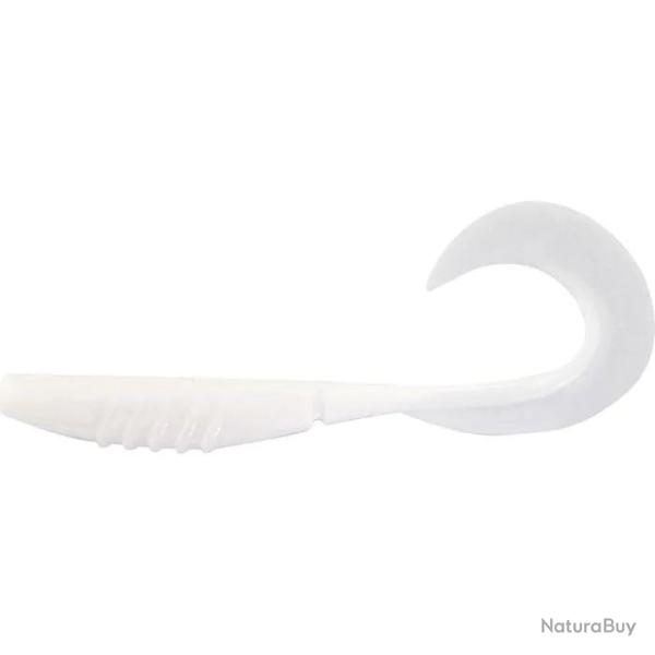 LEURRE MEGABASS X LAYER CURLY 5" SOLID WHITE