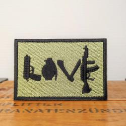 Patch brod&eacute; style arm&eacute;e militaire "LOVE"