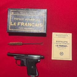 MANUFRANCE PISTOLET MOD.POLICEMAN CAL.6.35 ETAT PROCHE DU NEUF 690�