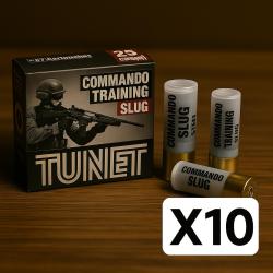 Cartouches Tunet Commando training Slug - cal.12 - 250 munitions - DESTOCKAGE !