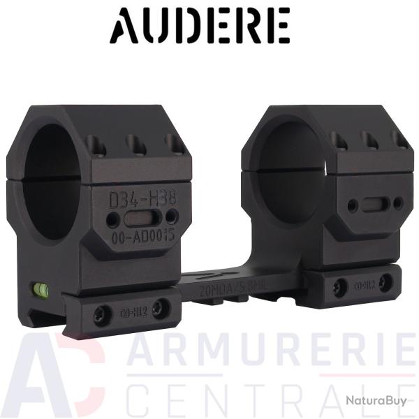 Montage monobloc AUDERE 20 MOA pour tube de 34mm