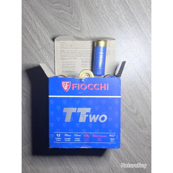 Lot de 10 bo�tes de Fiocchi TT Two - Calibre 12 - Plombs n�8 - 28g