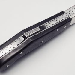 COUTEAU FAIT MAIN * BLOCAGE DE S&Eacute;CURIT&Eacute; * INOX - &Eacute;B&Egrave;NE * Ex UNIQUE J. Fischer