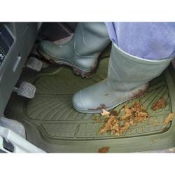 Tapis Auto Universel Tread Kaki - Antid&eacute;rapant - R&eacute;sistant - Protection Int&eacute;rieure Durable