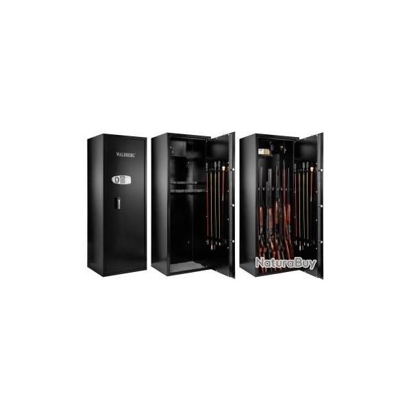 WALDBERG Coffre Digital 18 Armes Longues - S�curit� Maximale pour Chasseurs